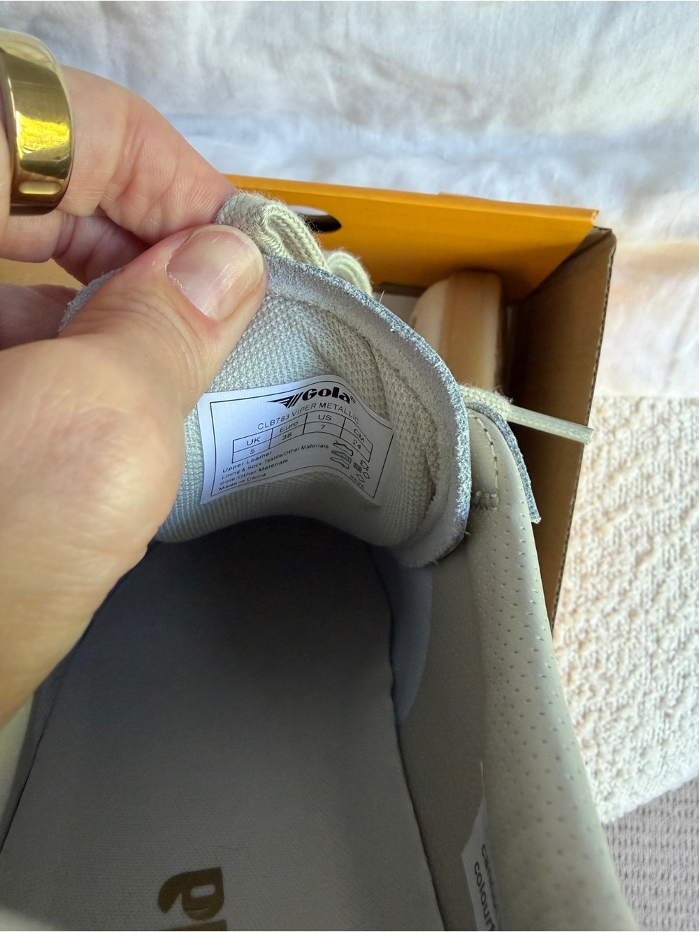Gola Viper Metallic Sneakers NIB - Picture 4 of 6